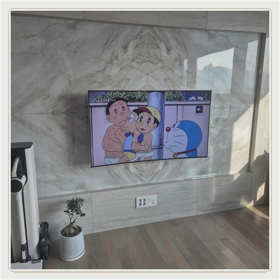 덕정동 무타공 벽걸이TV