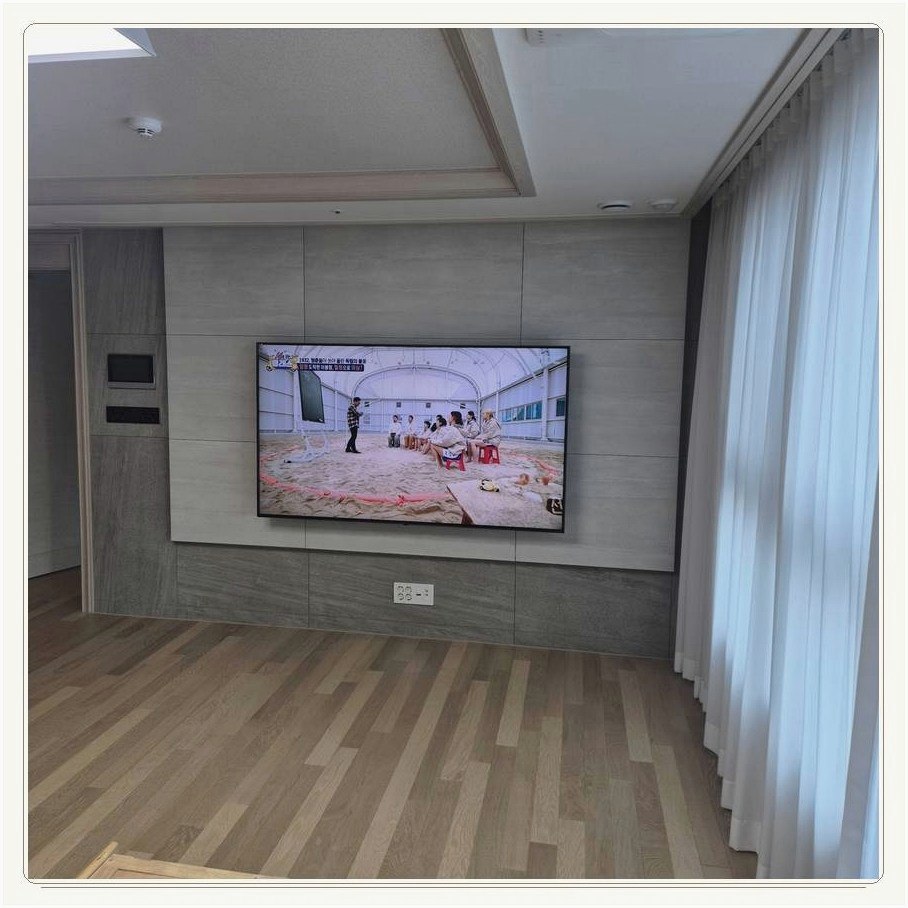 호평동 무타공 벽걸이TV
