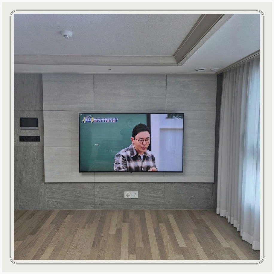문산읍 벽걸이TV 설치 사례