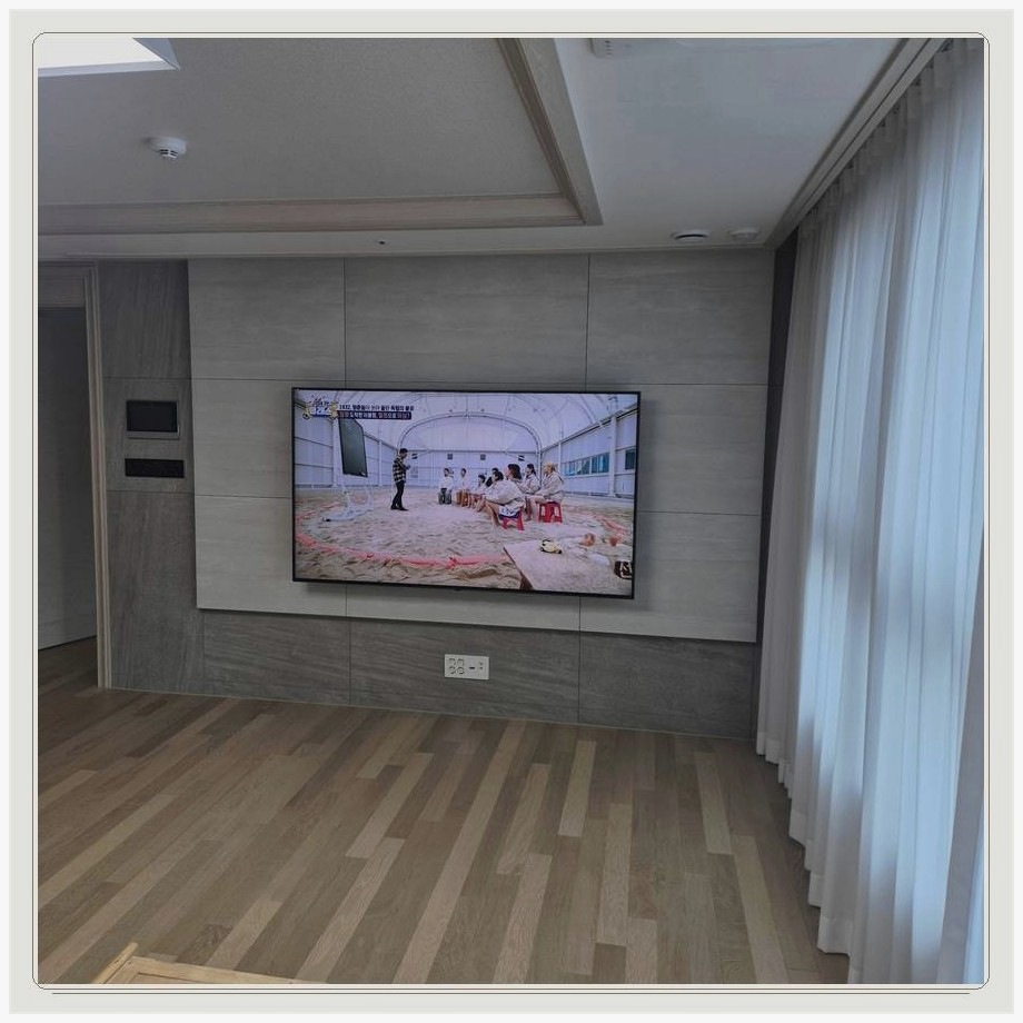 진서면 무타공 벽걸이TV